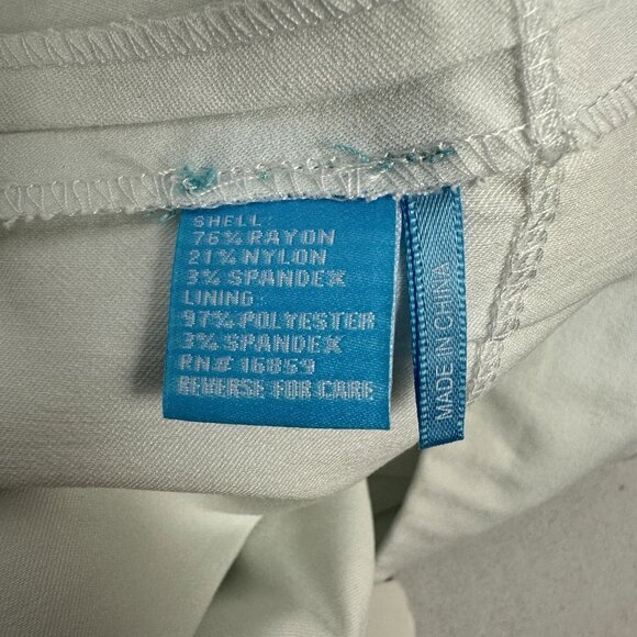 J.McLaughlin White Tiered Scalloped Skirt Size 6 - Picture 5 of 7